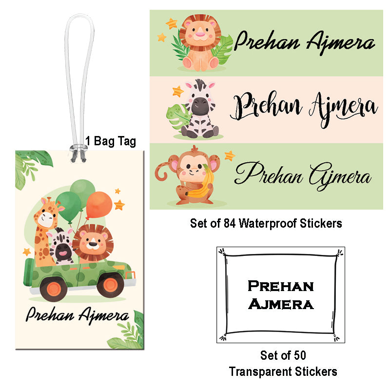 Back to School Label Pack - Animals