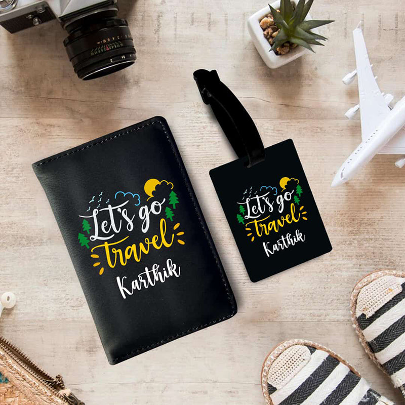 Passport cover + Luggage tag - Lets Go Travel