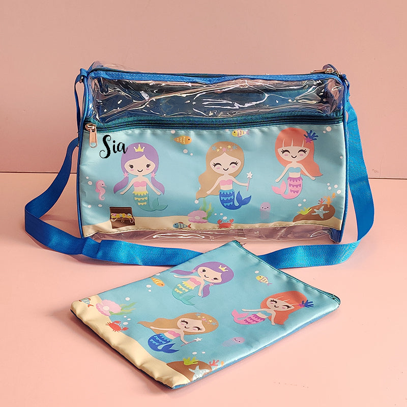 Swim Bag with wet pouch - Mermaid