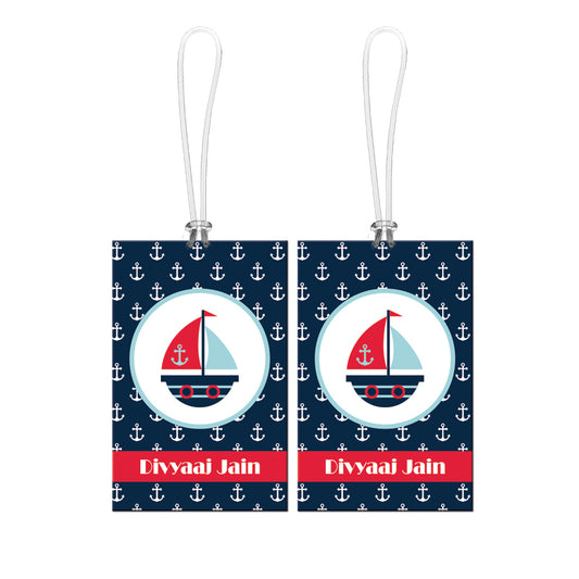 Bag Tags (Set of 2) - Nautical