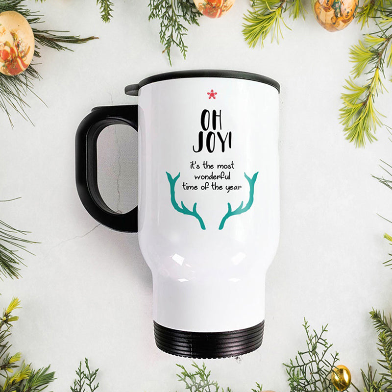 Steel Travel Mug -   Oh Joy