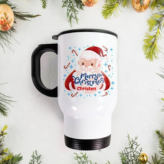 Steel Travel Mug -   Santa Claus 2