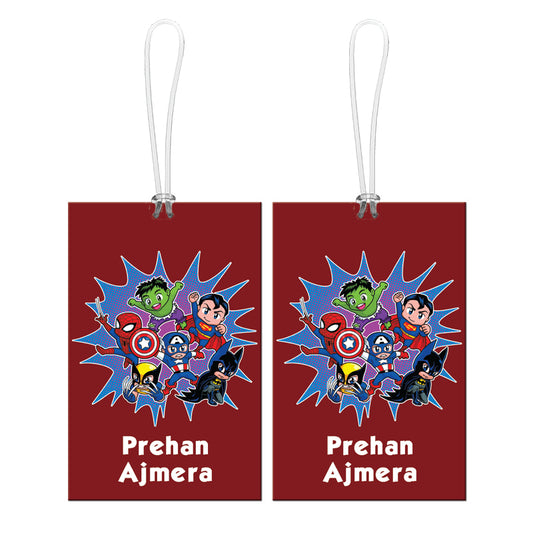 Bag Tags (Set of 2) - Super Hero