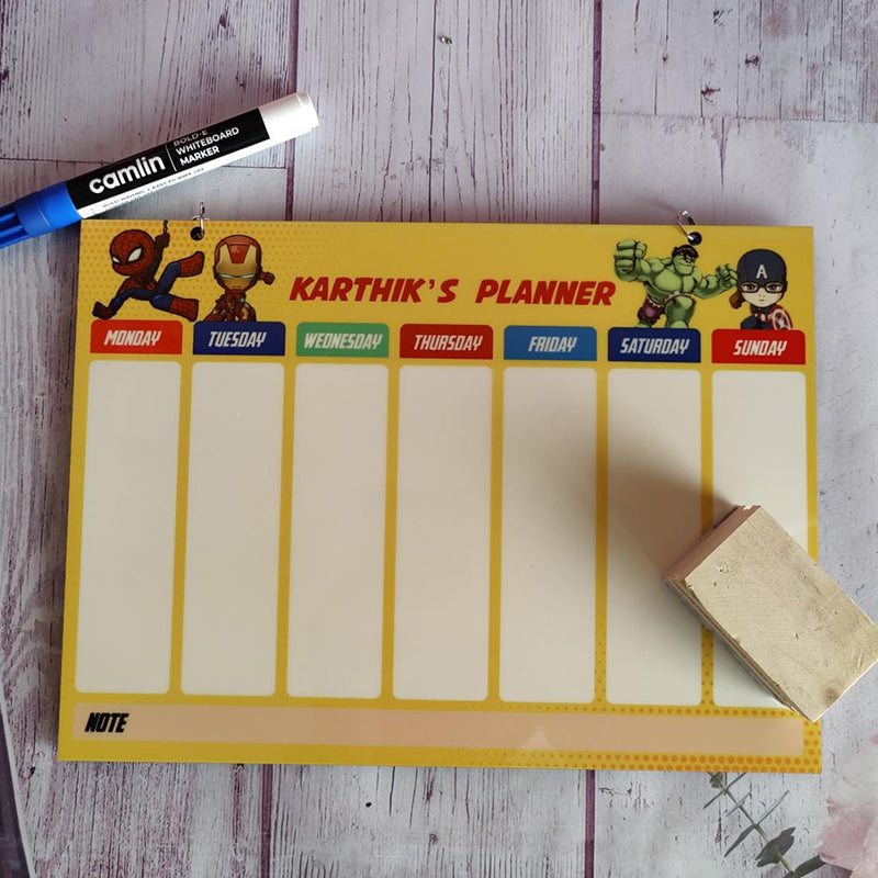 Weekly Planner - Superheroes