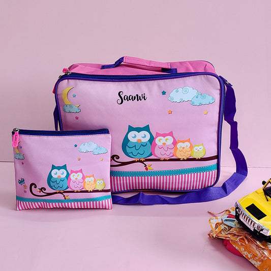 Overnight bag with pouch - Owl