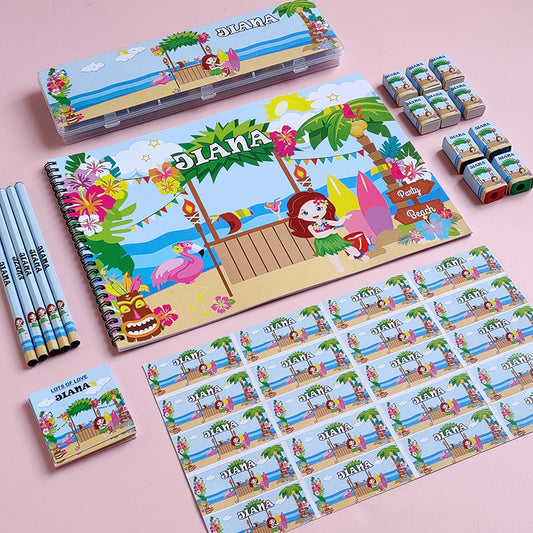 Personalized stationery set - hawain