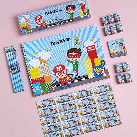 Personalized stationery set - Superhero