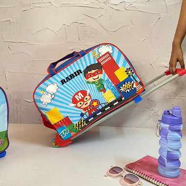 Amazon.com | GLOOMALL Cartoon Six Wheels Trolley Case School Bags Boy  Oxford Cloth Vacation Backpack | Kids' Backpacks